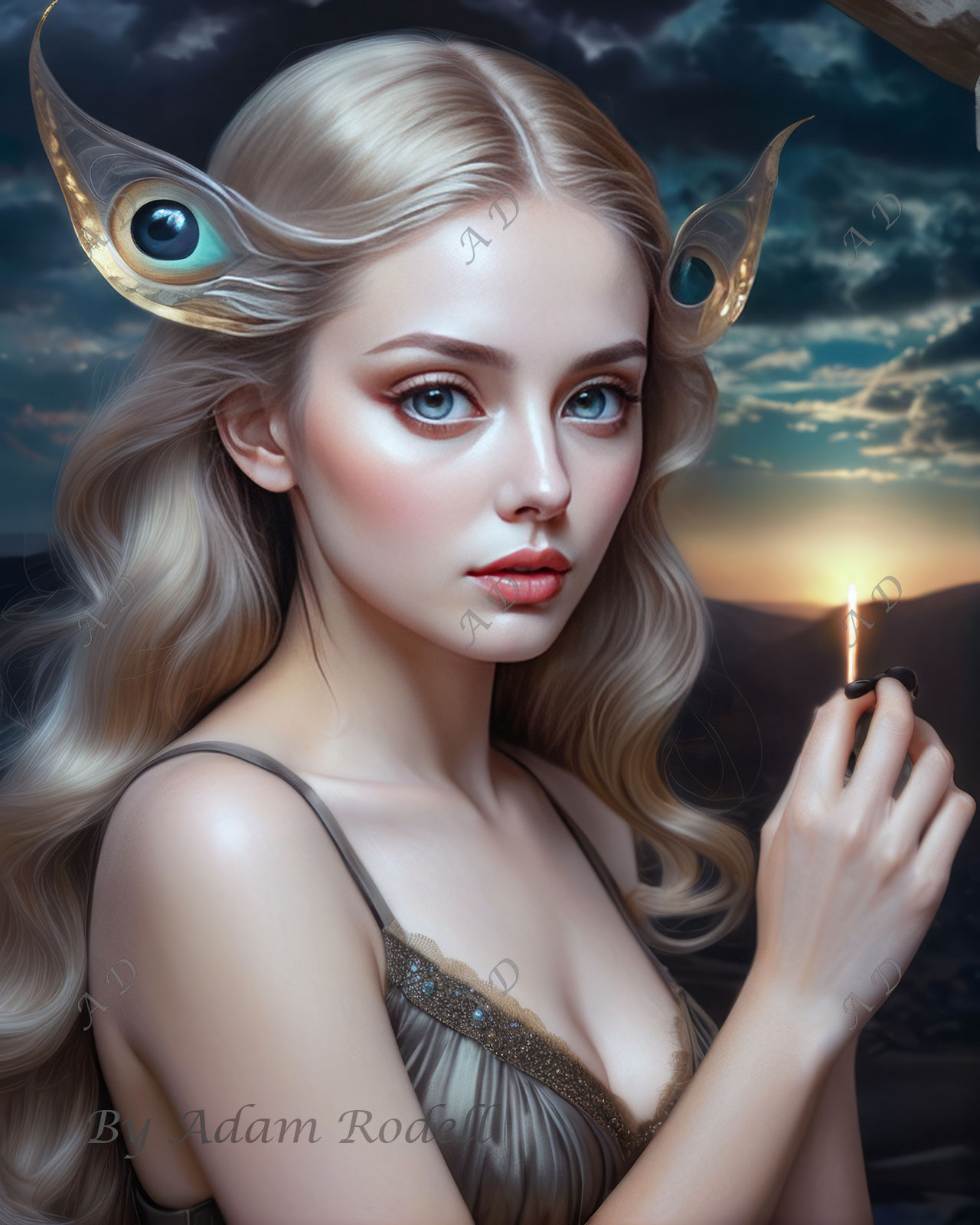 Fantasy Girls. Art by Adam Rodell