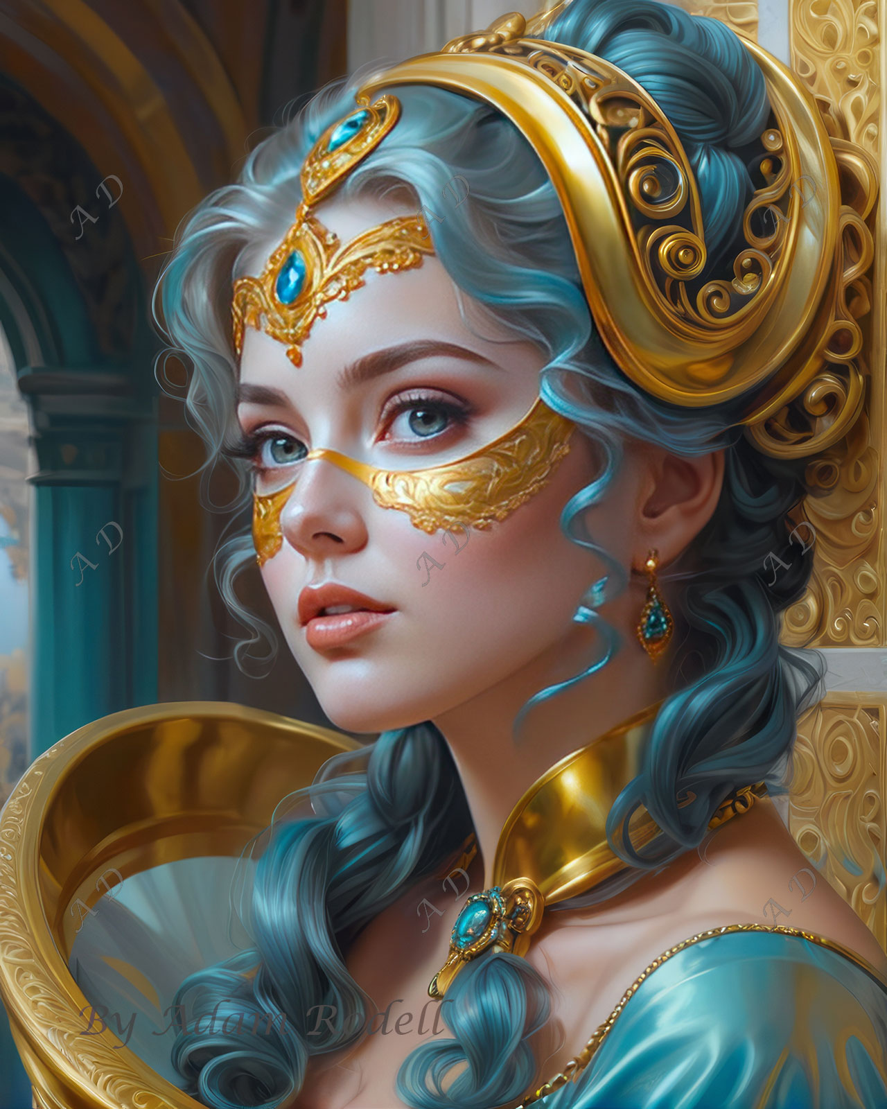 Fantasy Girls. Art by Adam Rodell