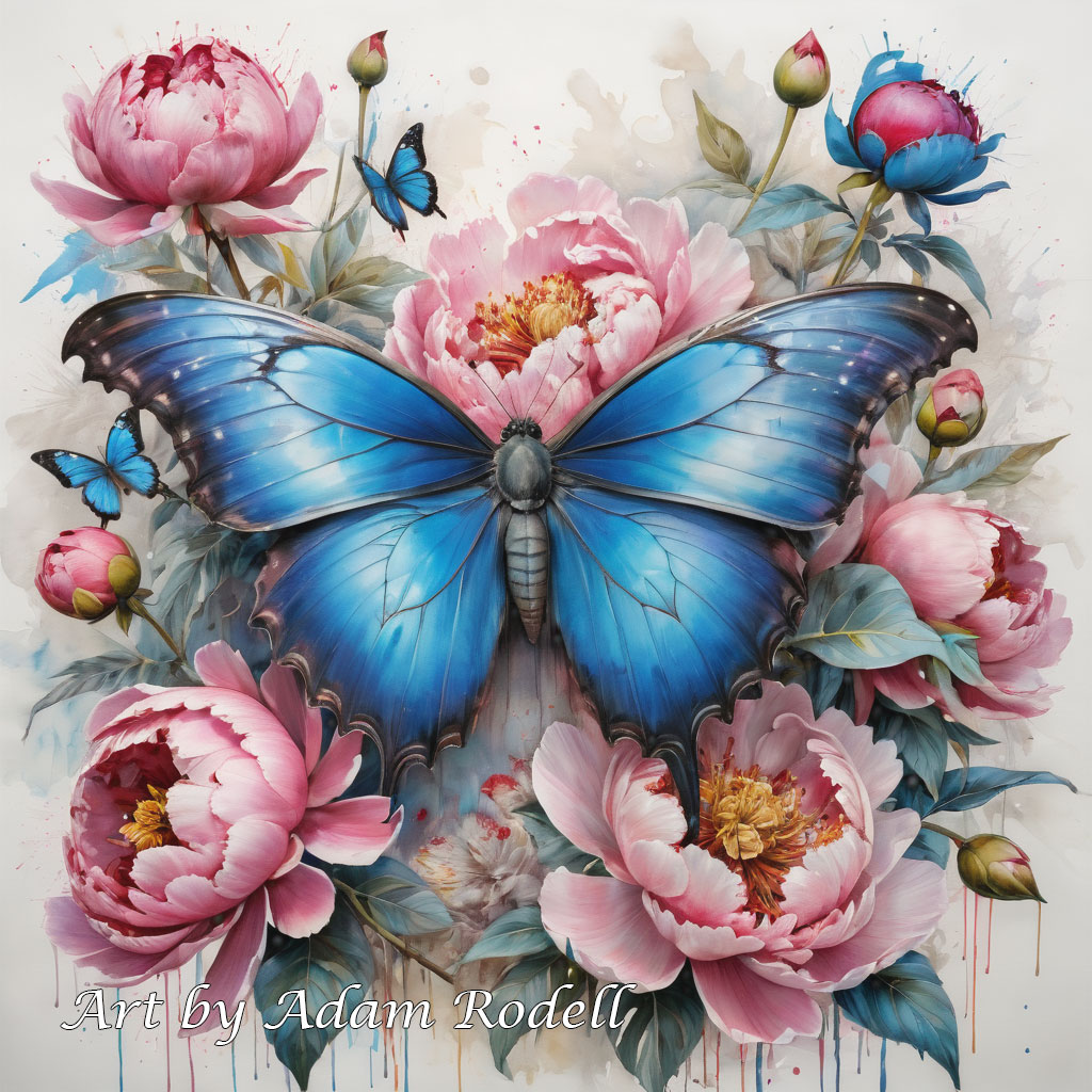 Butterflies. Art by Adam Rodell