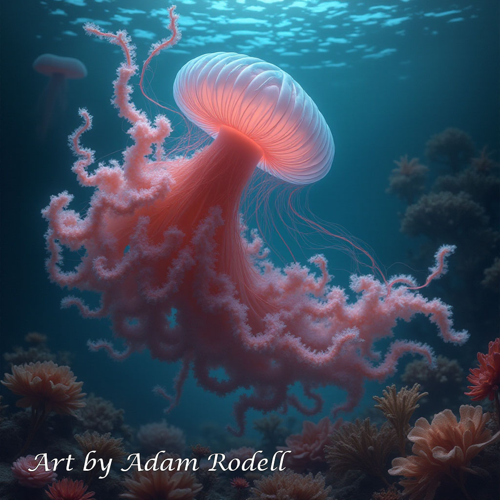 Surreal Flowers. Art by Adam Rodell