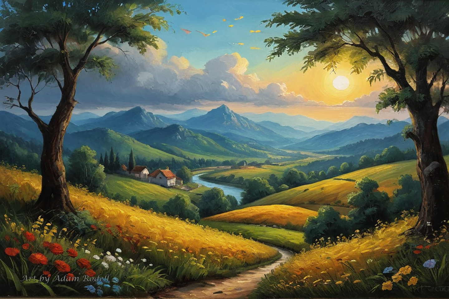 BEAUTIFUL NATURE. Art by Adam Rodell