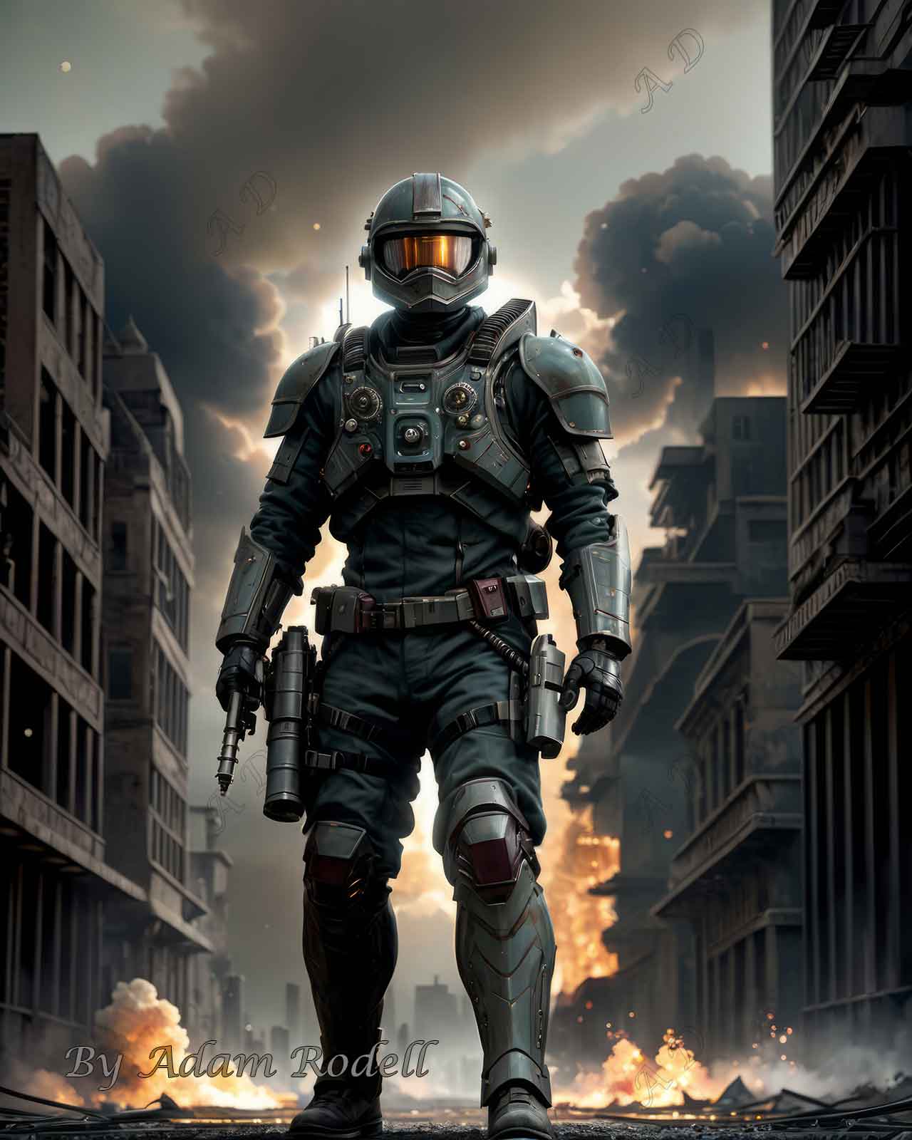 Sci-Fi PEOPLE and CREATURES. Art by Adam Rodell
