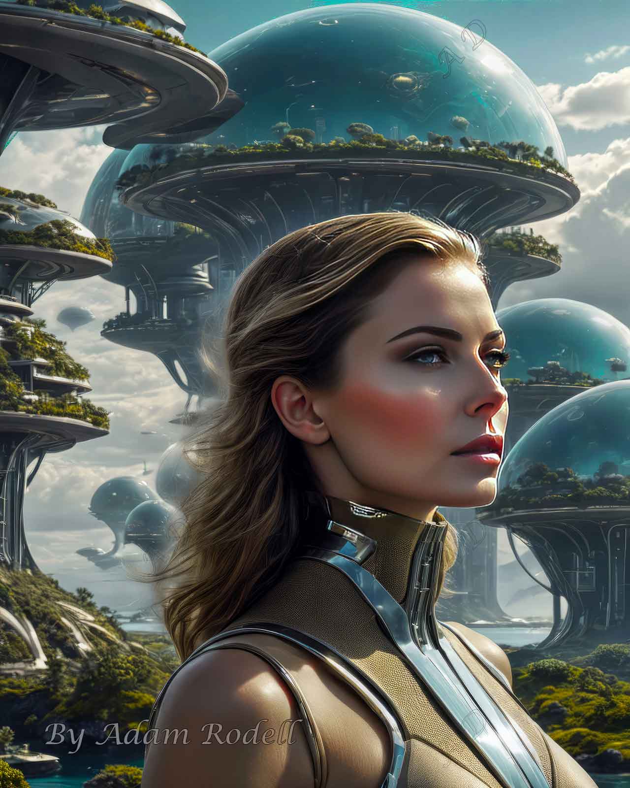 Sci-Fi PEOPLE and CREATURES. Art by Adam Rodell