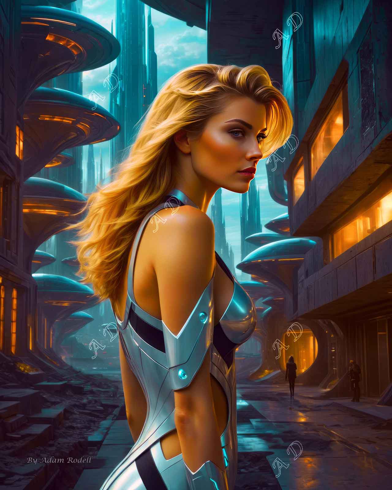 Sci-Fi PEOPLE and CREATURES. Art by Adam Rodell