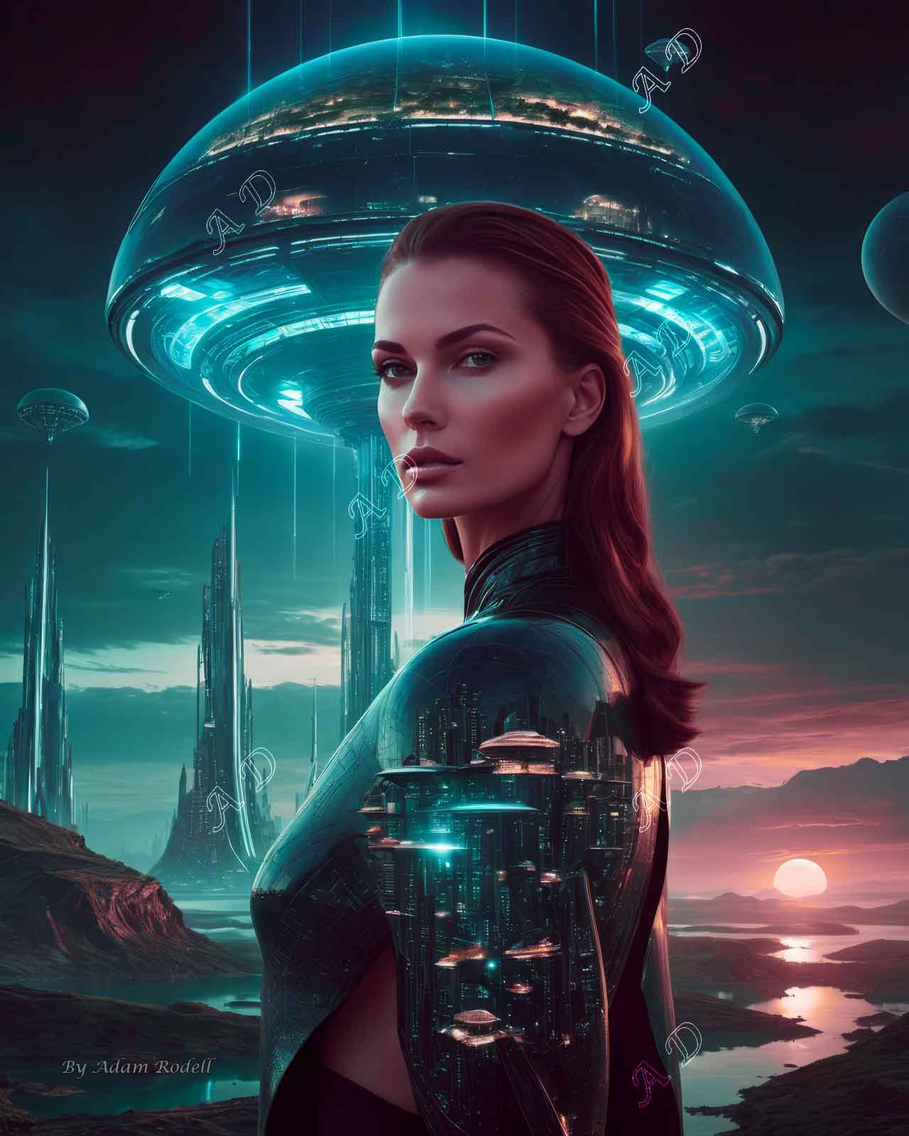 Sci-Fi PEOPLE and CREATURES. Art by Adam Rodell