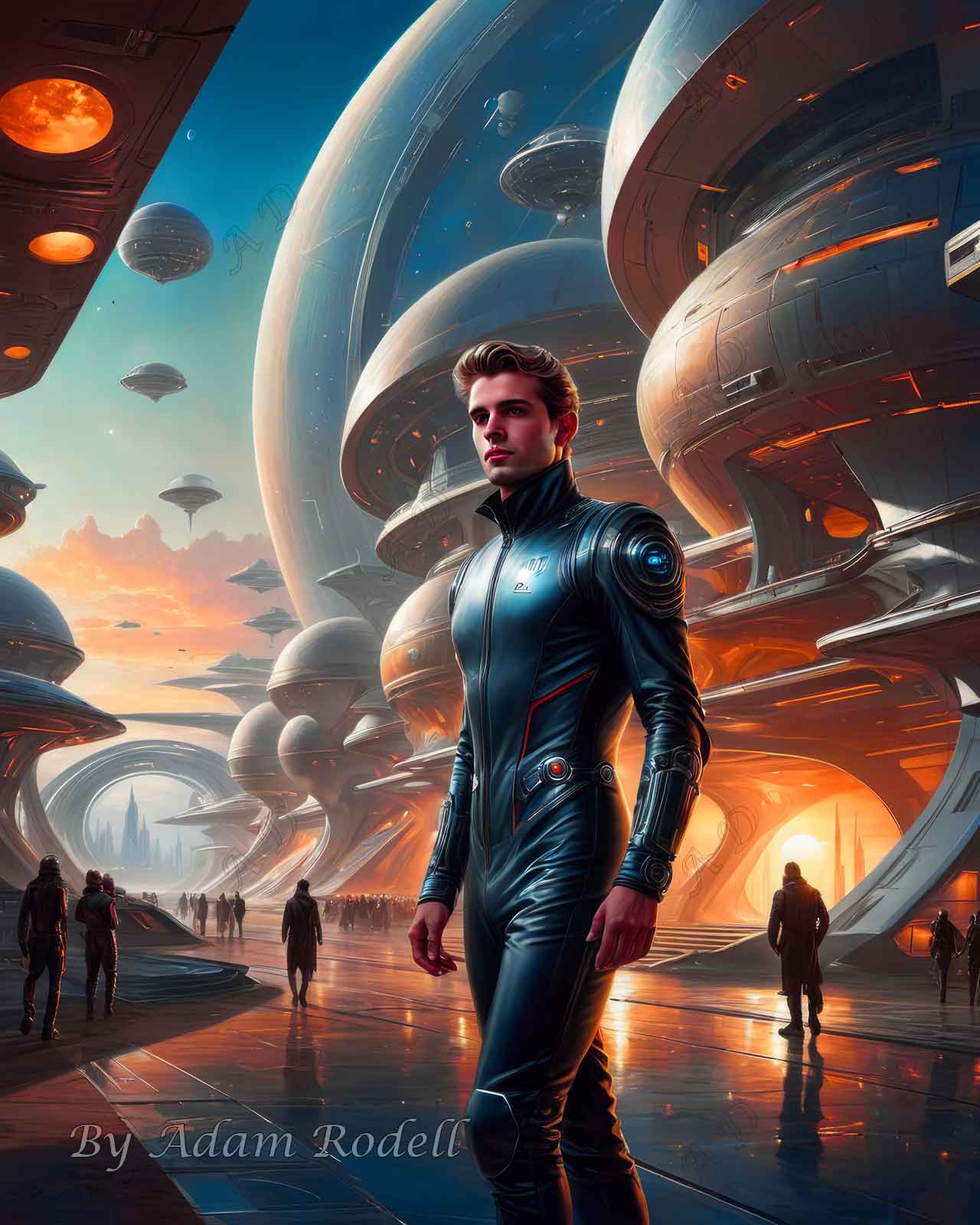 Sci-Fi PEOPLE and CREATURES. Art by Adam Rodell