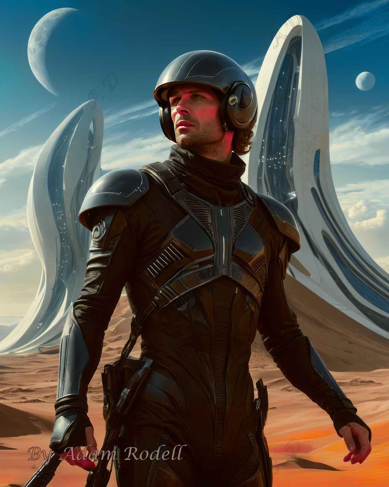 Sci-Fi PEOPLE and CREATURES. Art by Adam Rodell