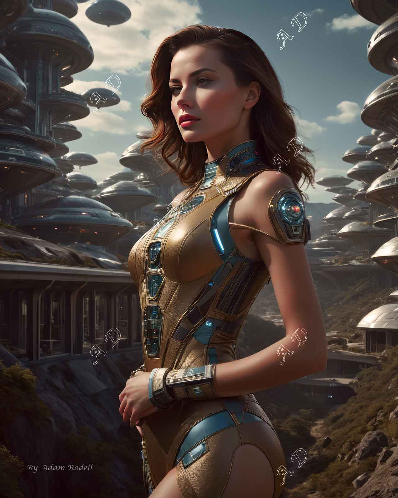 Sci-Fi PEOPLE and CREATURES. Art by Adam Rodell