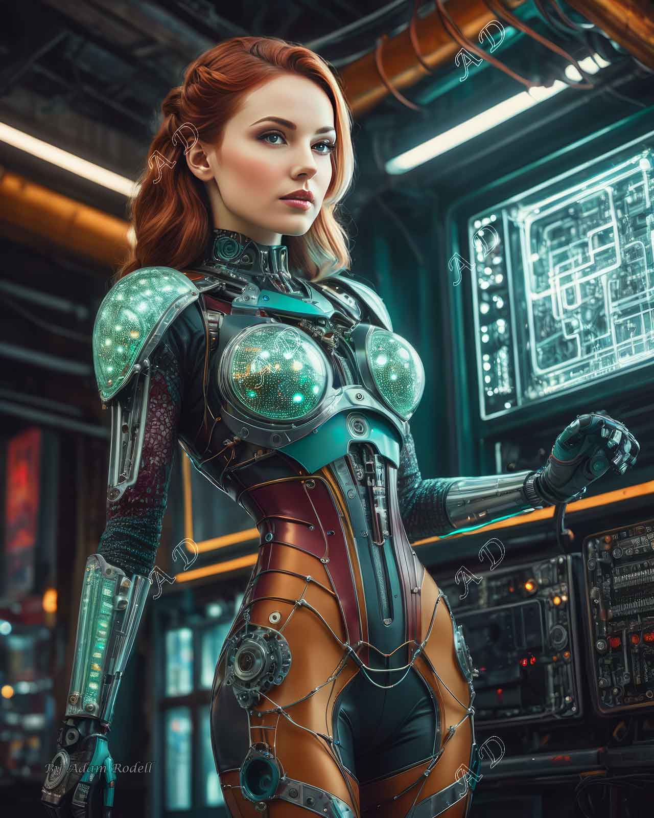 Sci-Fi PEOPLE and CREATURES. Art by Adam Rodell