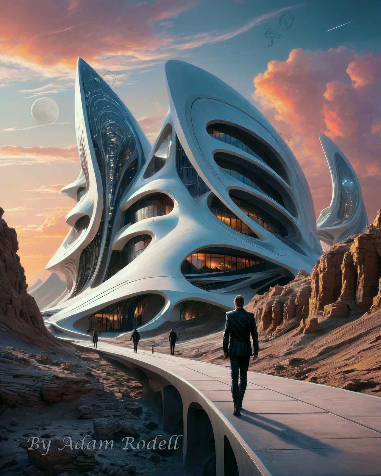Sci-Fi PEOPLE and CREATURES. Art by Adam Rodell
