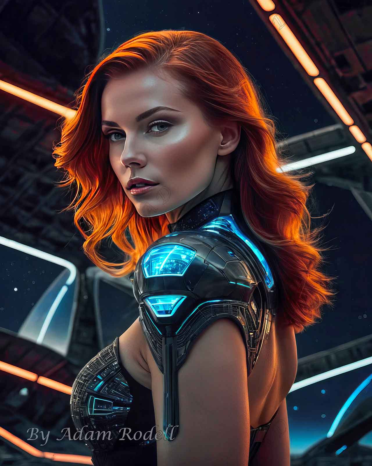 Sci-Fi PEOPLE and CREATURES. Art by Adam Rodell