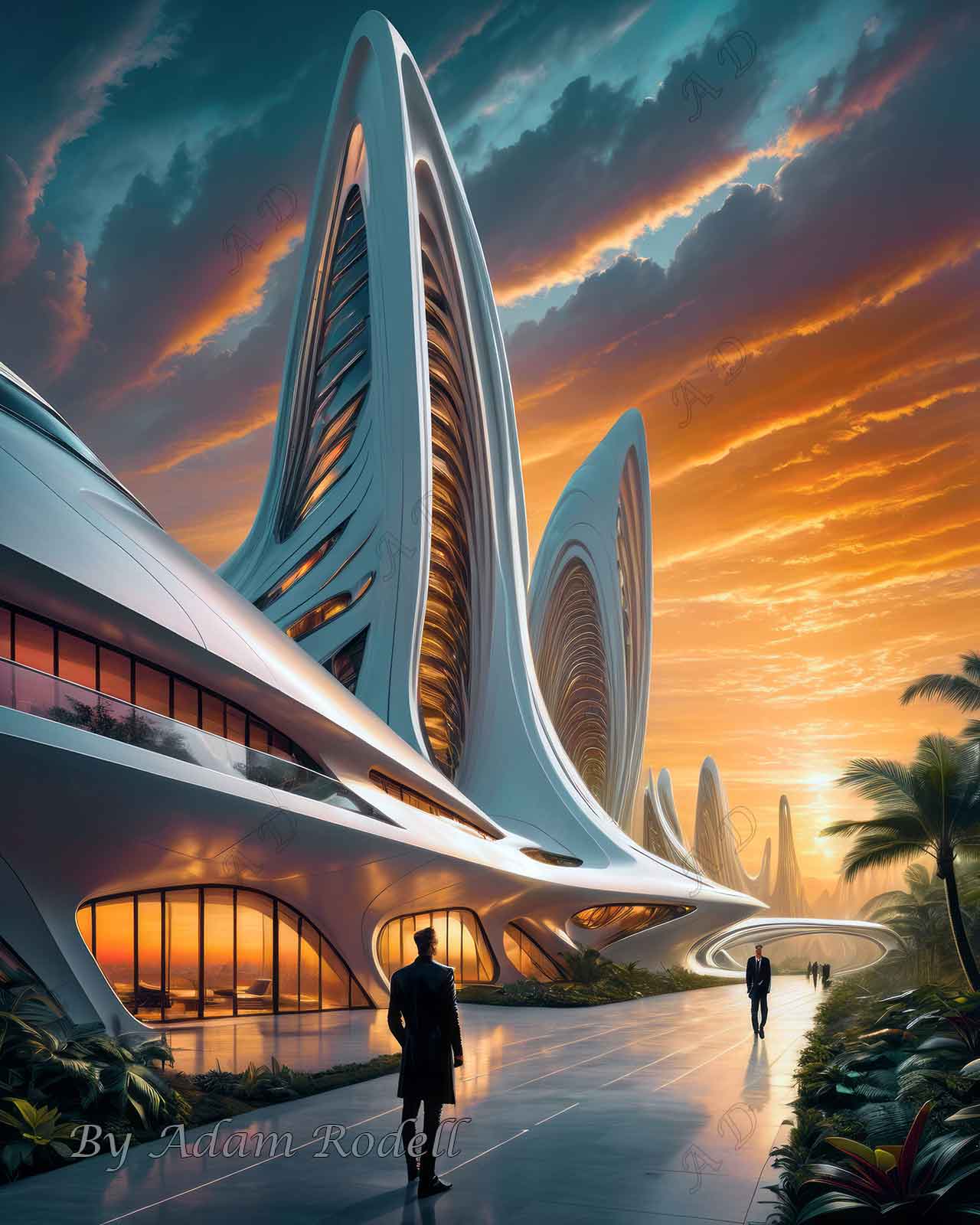 Sci-Fi PEOPLE and CREATURES. Art by Adam Rodell