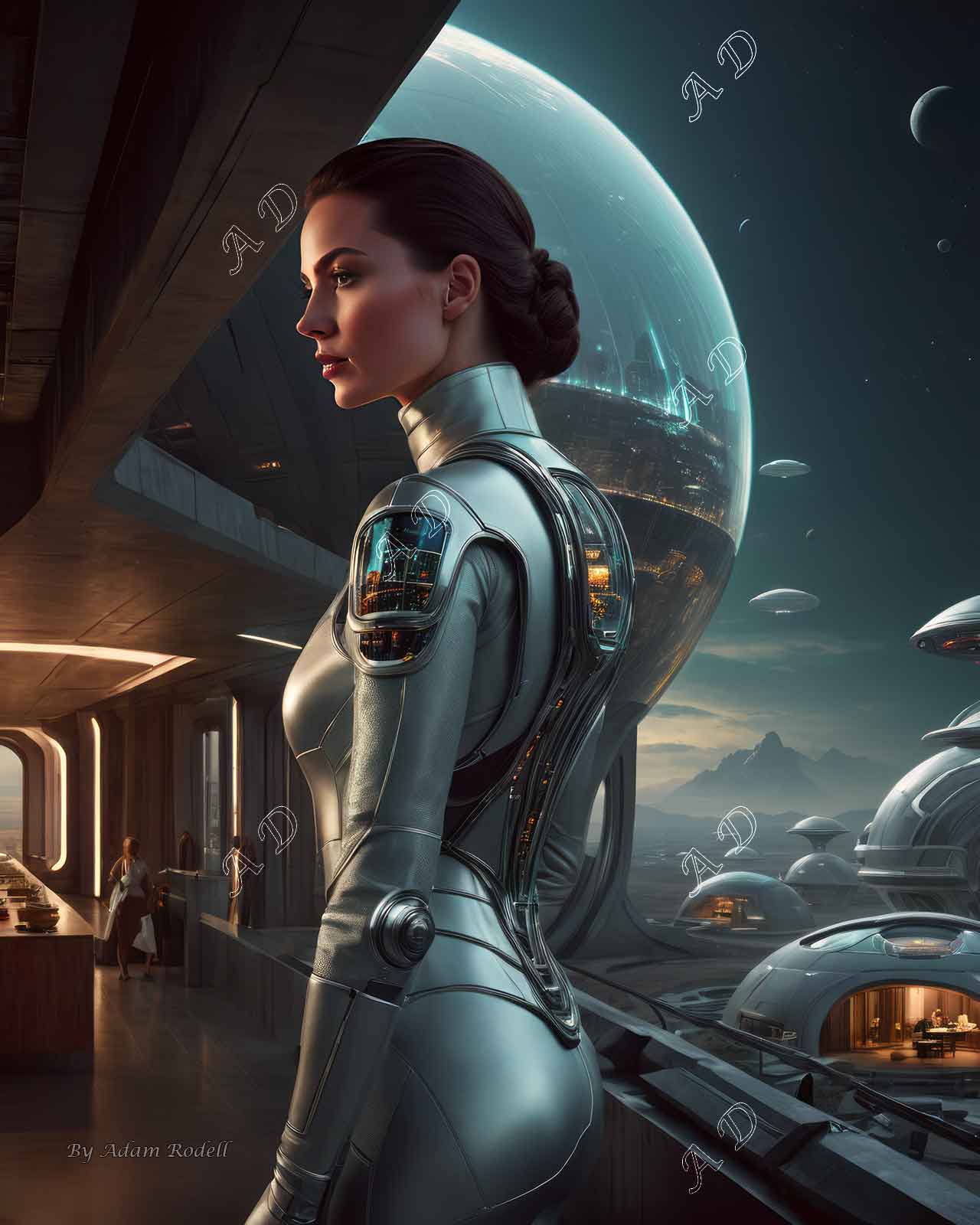 Sci-Fi PEOPLE and CREATURES. Art by Adam Rodell