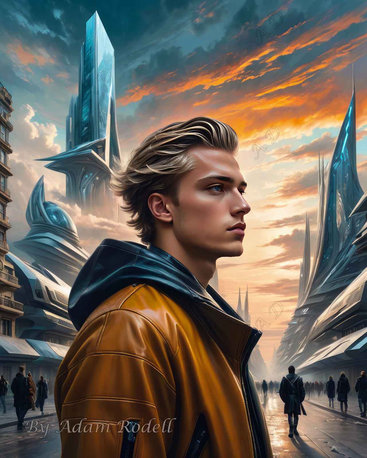 Sci-Fi PEOPLE and CREATURES. Art by Adam Rodell