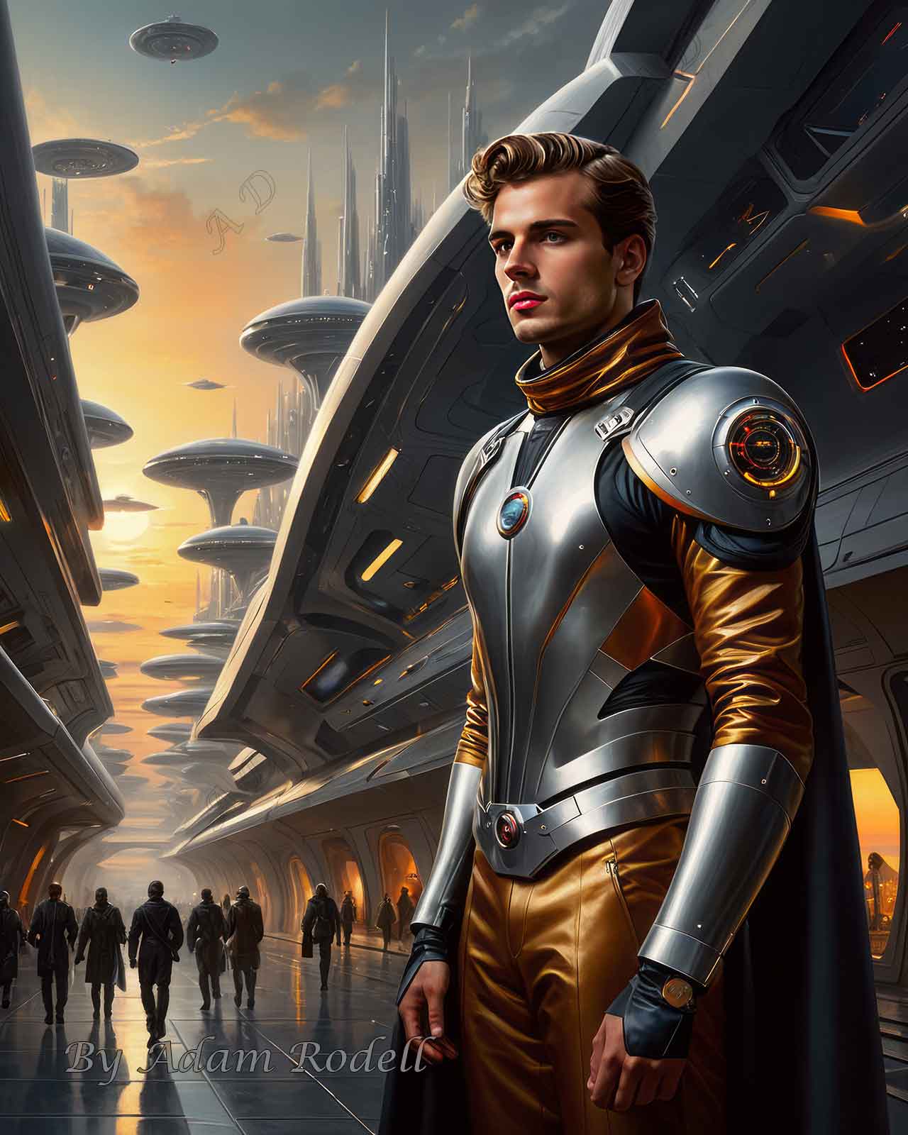 Sci-Fi PEOPLE and CREATURES. Art by Adam Rodell