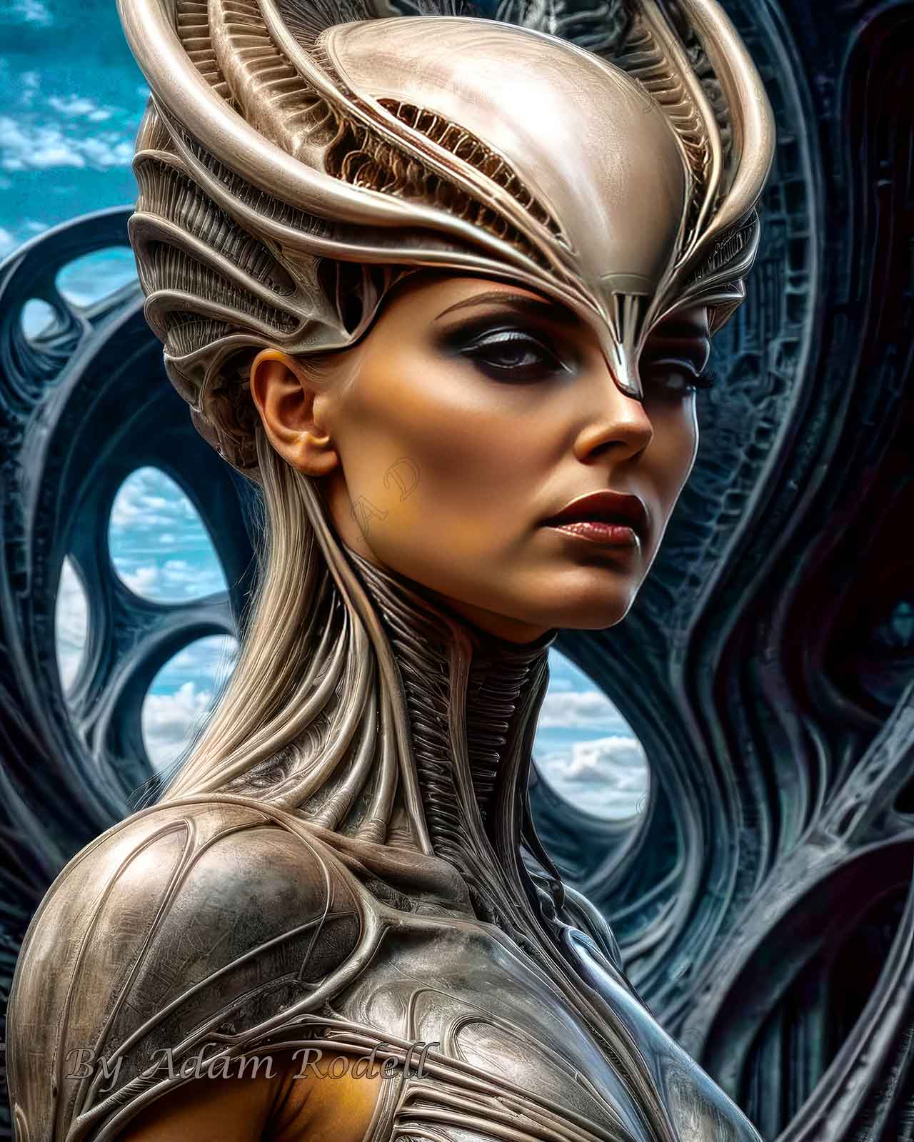 Sci-Fi PEOPLE and CREATURES. Art by Adam Rodell