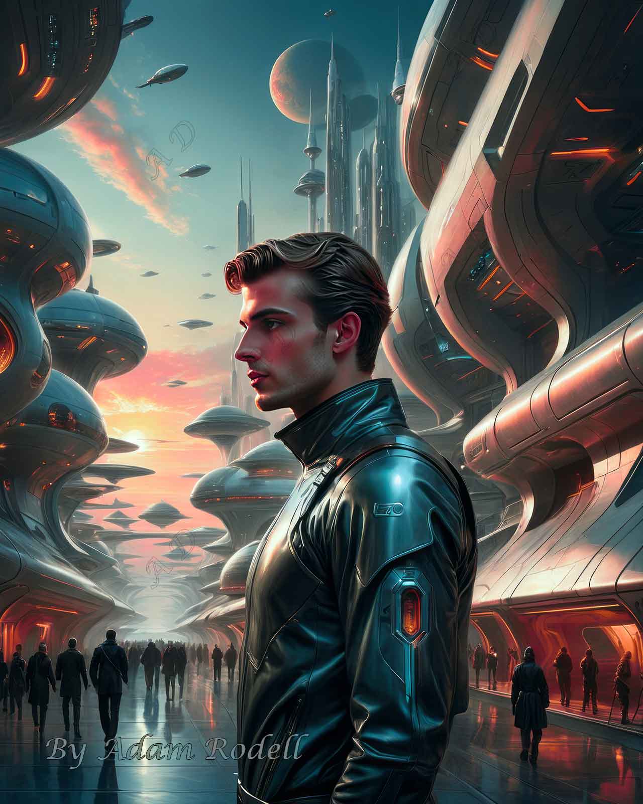 Sci-Fi PEOPLE and CREATURES. Art by Adam Rodell
