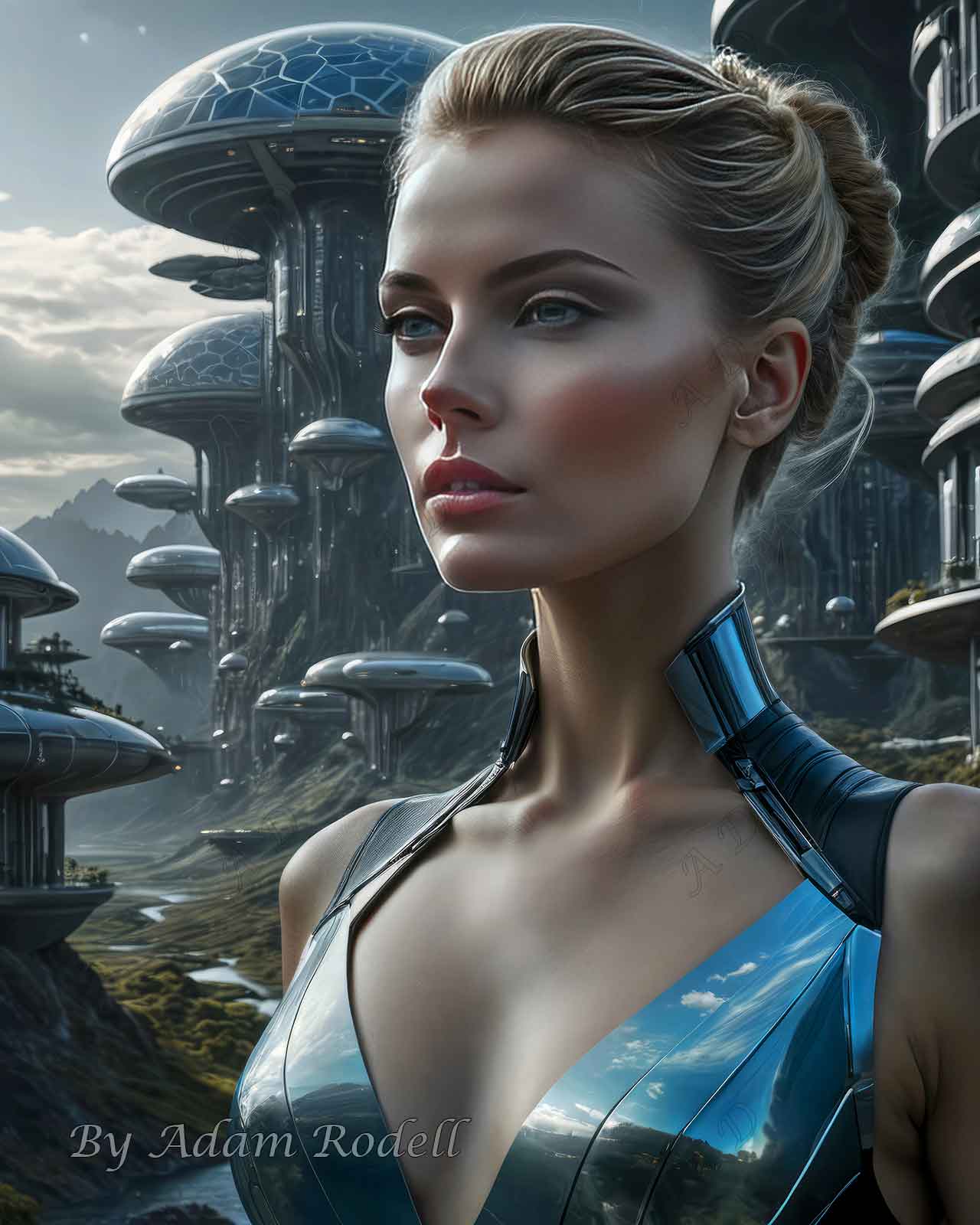 Sci-Fi PEOPLE and CREATURES. Art by Adam Rodell