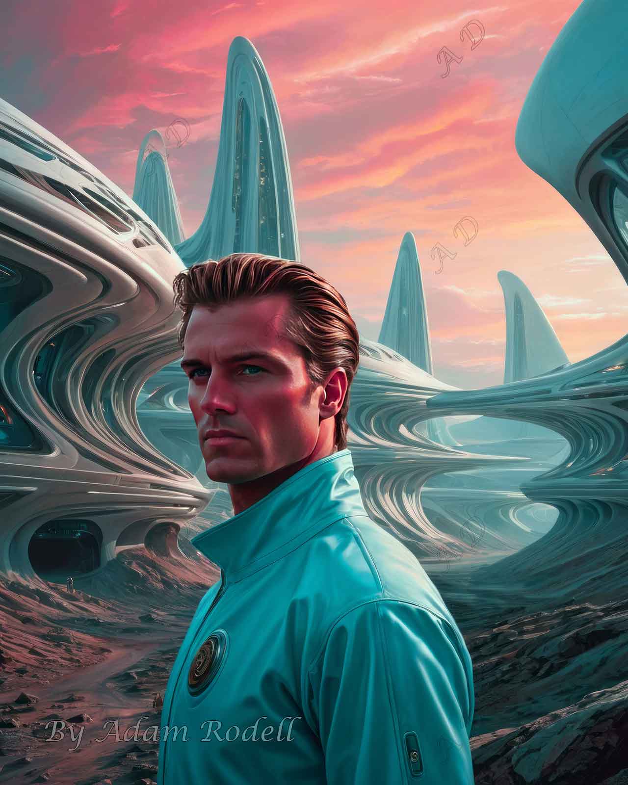 Sci-Fi PEOPLE and CREATURES. Art by Adam Rodell