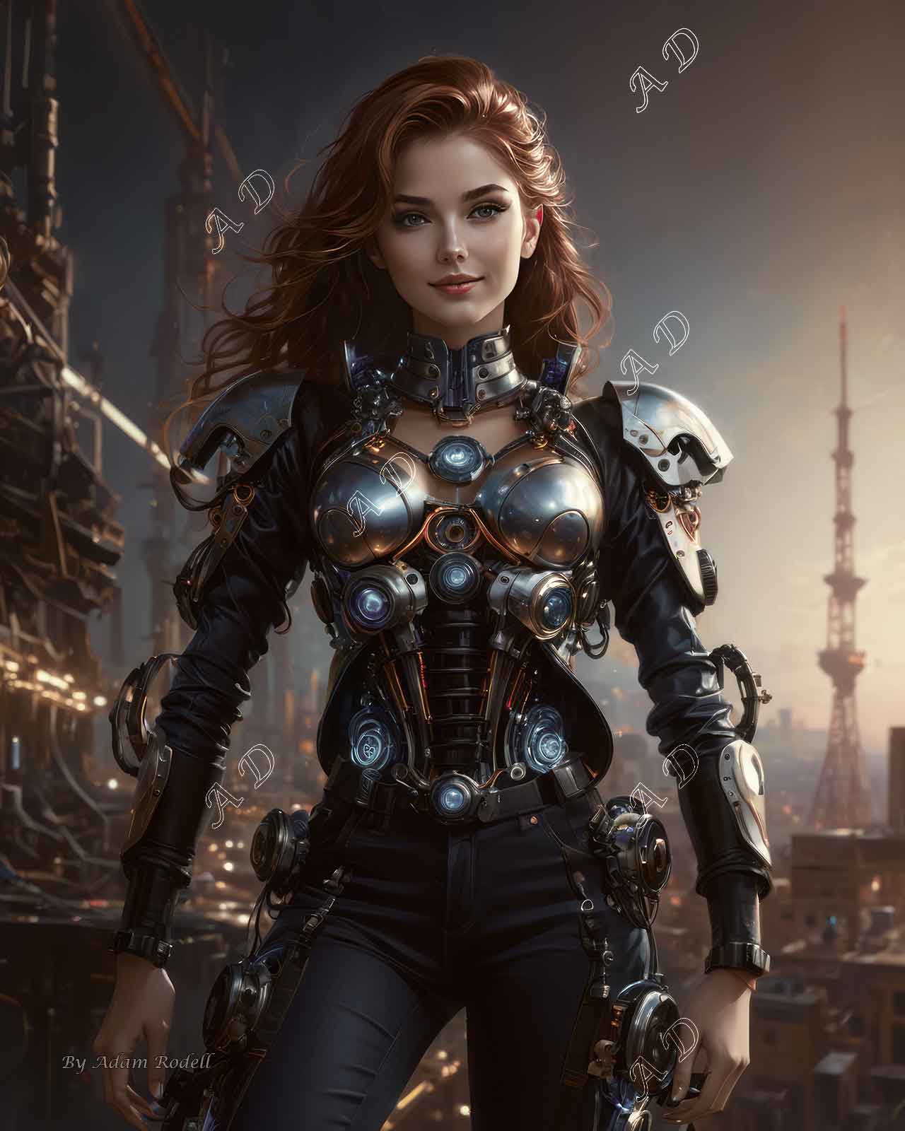 Sci-Fi PEOPLE and CREATURES. Art by Adam Rodell