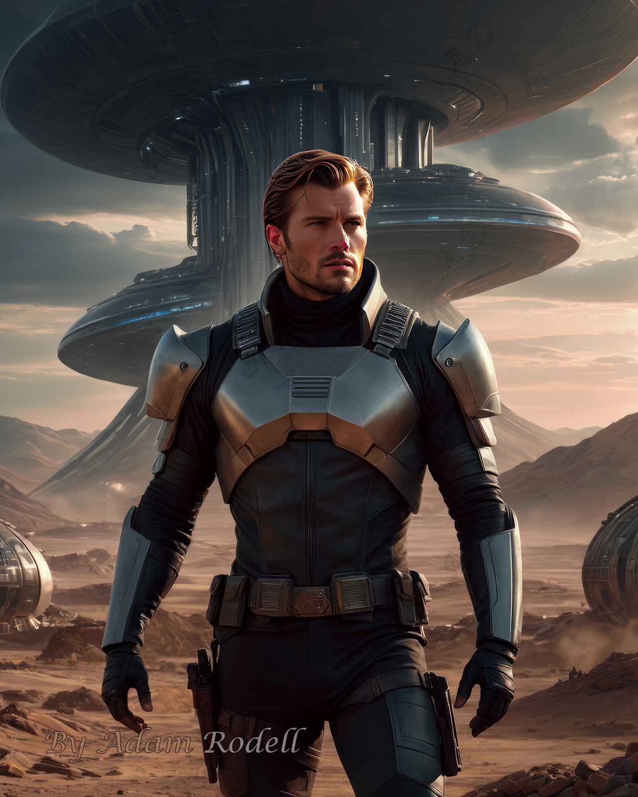 Sci-Fi PEOPLE and CREATURES. Art by Adam Rodell