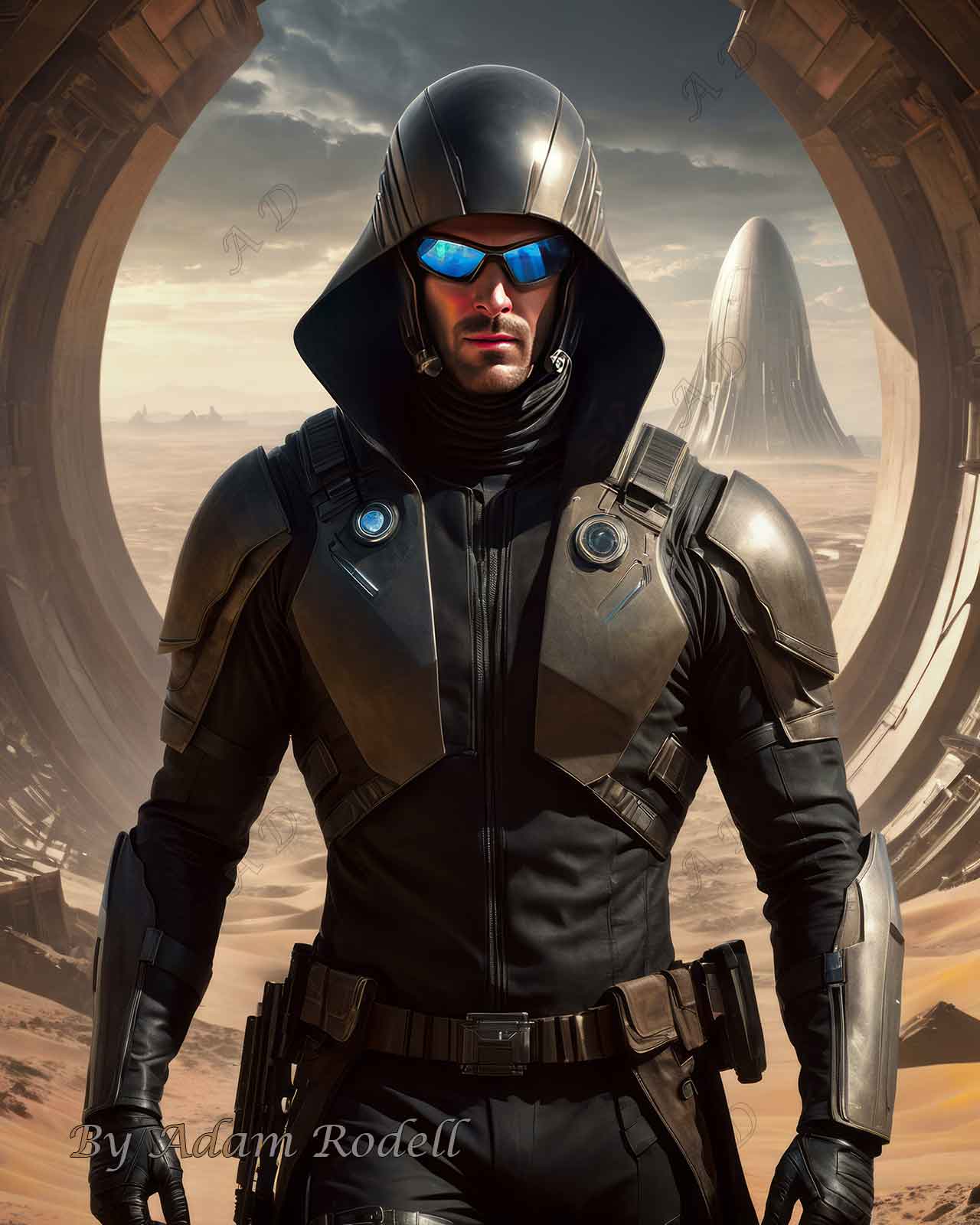 Sci-Fi PEOPLE and CREATURES. Art by Adam Rodell