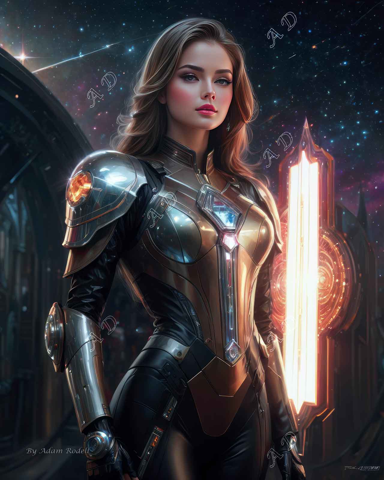 Sci-Fi PEOPLE and CREATURES. Art by Adam Rodell