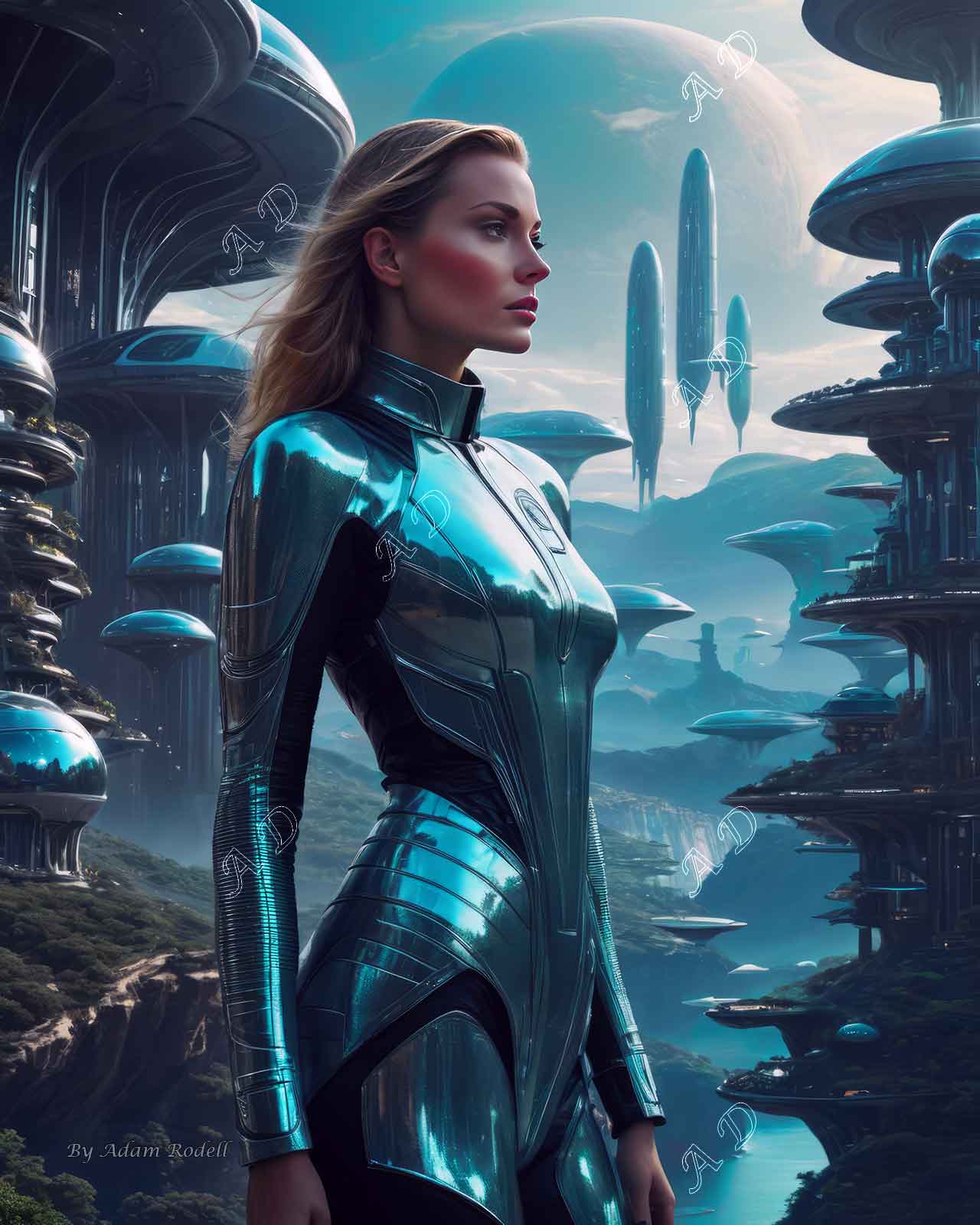 Sci-Fi PEOPLE and CREATURES. Art by Adam Rodell