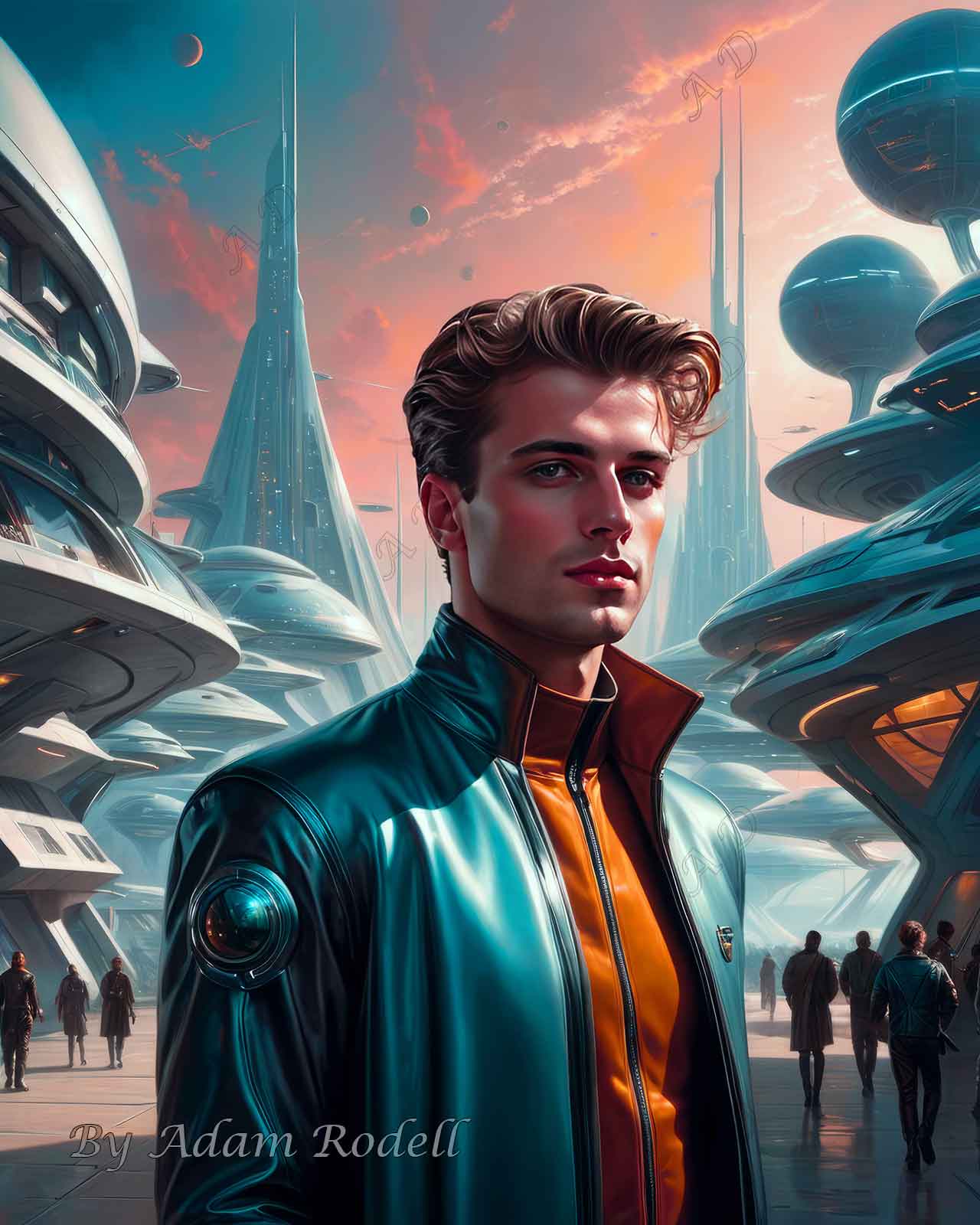 Sci-Fi PEOPLE and CREATURES. Art by Adam Rodell