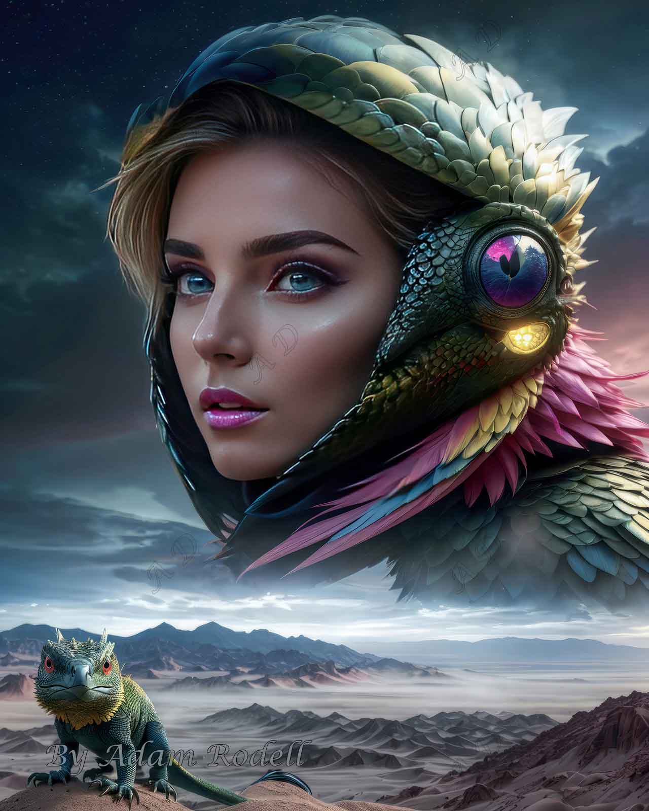Sci-Fi PEOPLE and CREATURES. Art by Adam Rodell