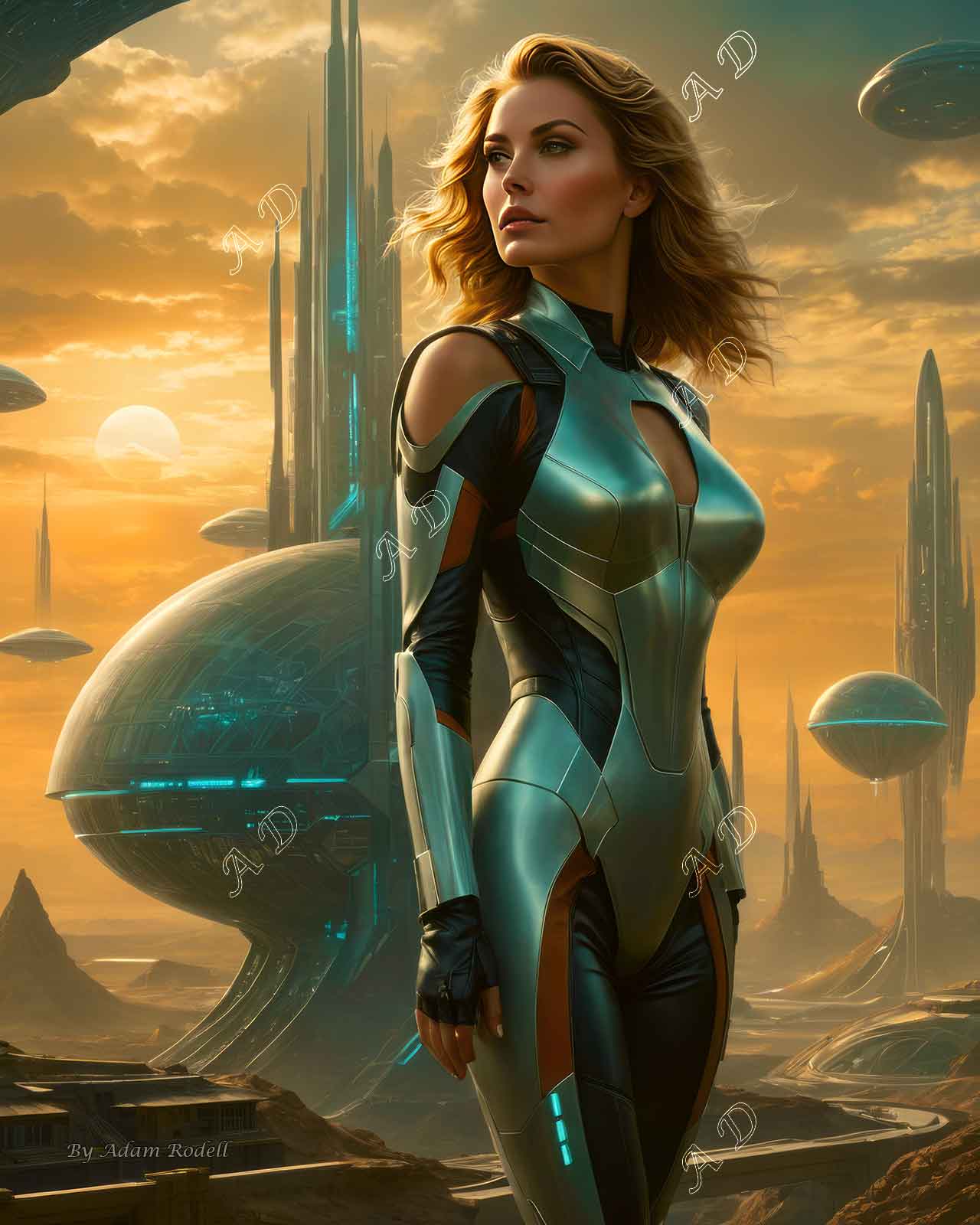 Sci-Fi PEOPLE and CREATURES. Art by Adam Rodell