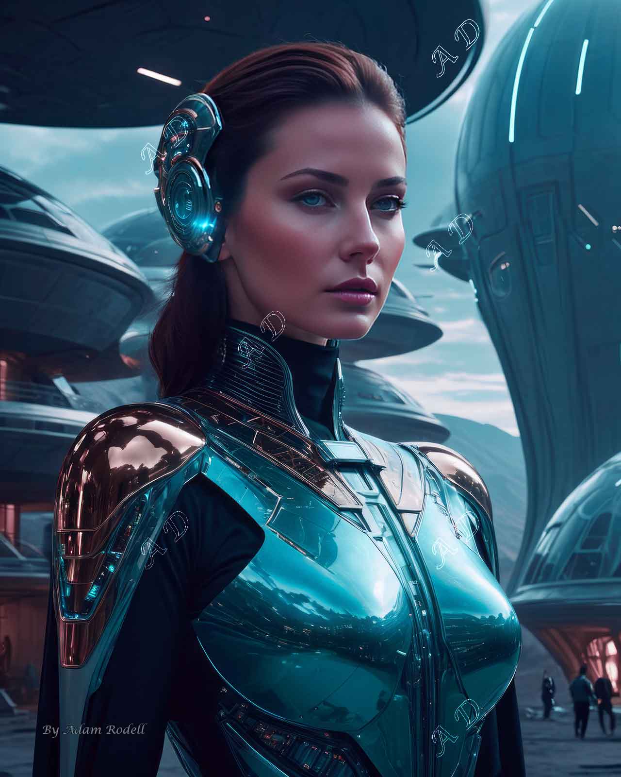 Sci-Fi PEOPLE and CREATURES. Art by Adam Rodell