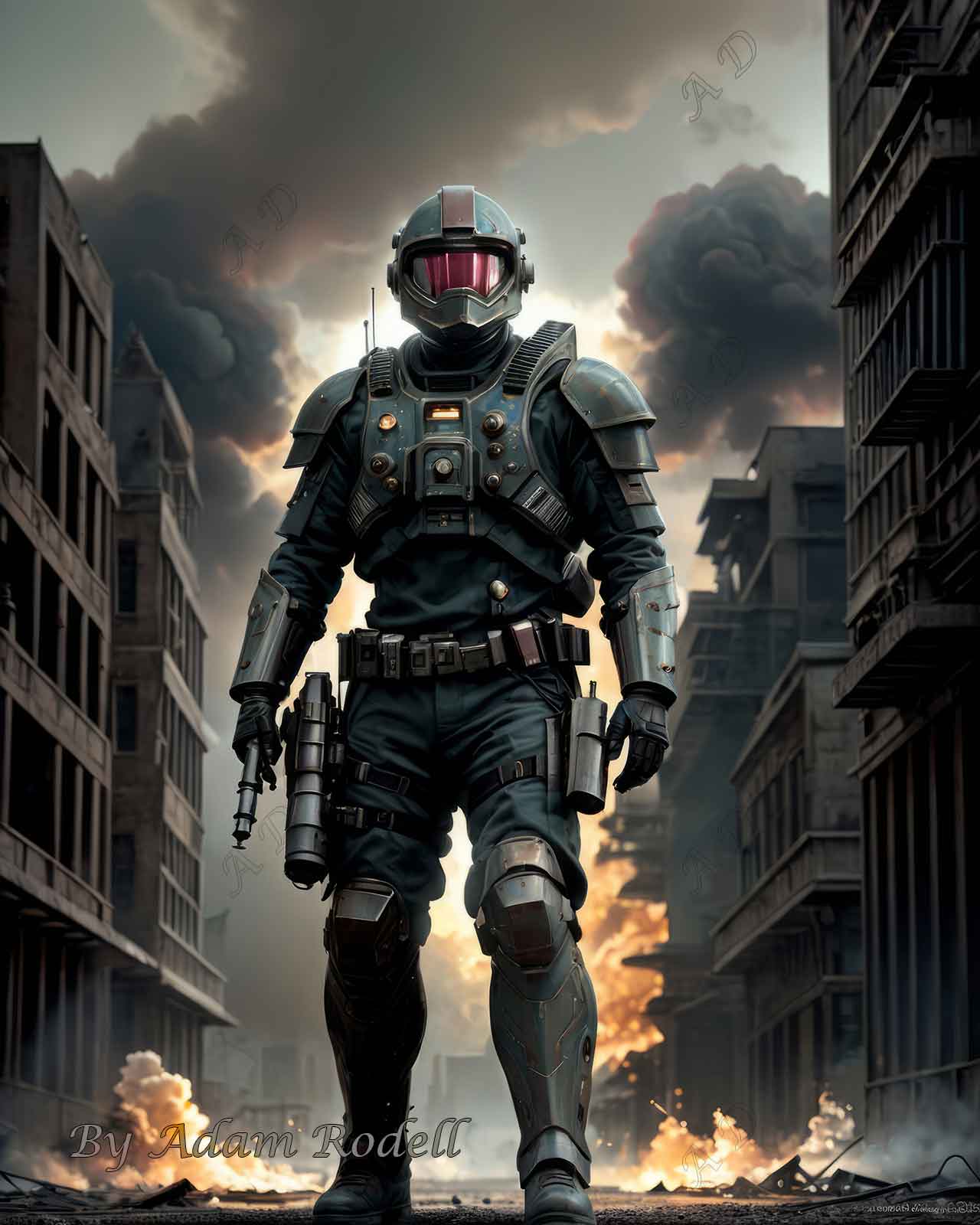 Sci-Fi PEOPLE and CREATURES. Art by Adam Rodell