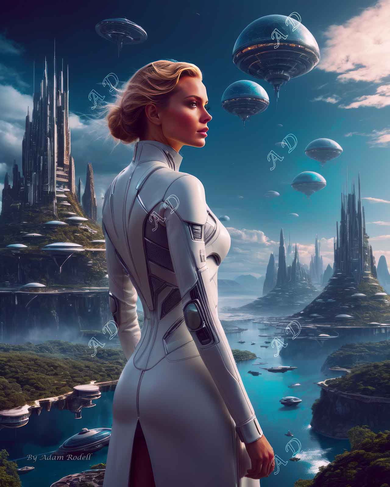 Sci-Fi PEOPLE and CREATURES. Art by Adam Rodell