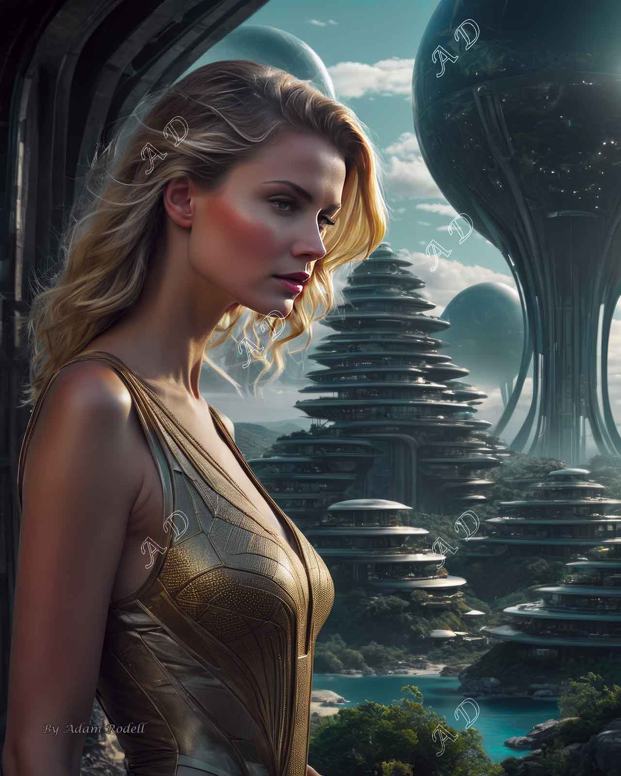Sci-Fi PEOPLE and CREATURES. Art by Adam Rodell