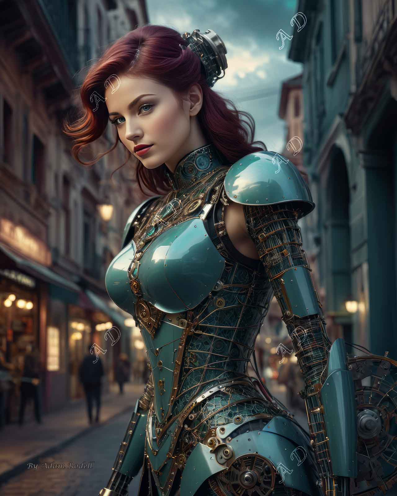 Sci-Fi PEOPLE and CREATURES. Art by Adam Rodell