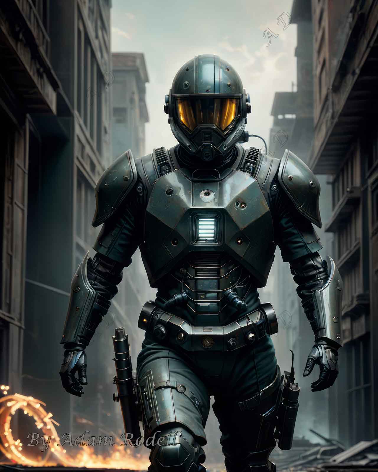 Sci-Fi PEOPLE and CREATURES. Art by Adam Rodell
