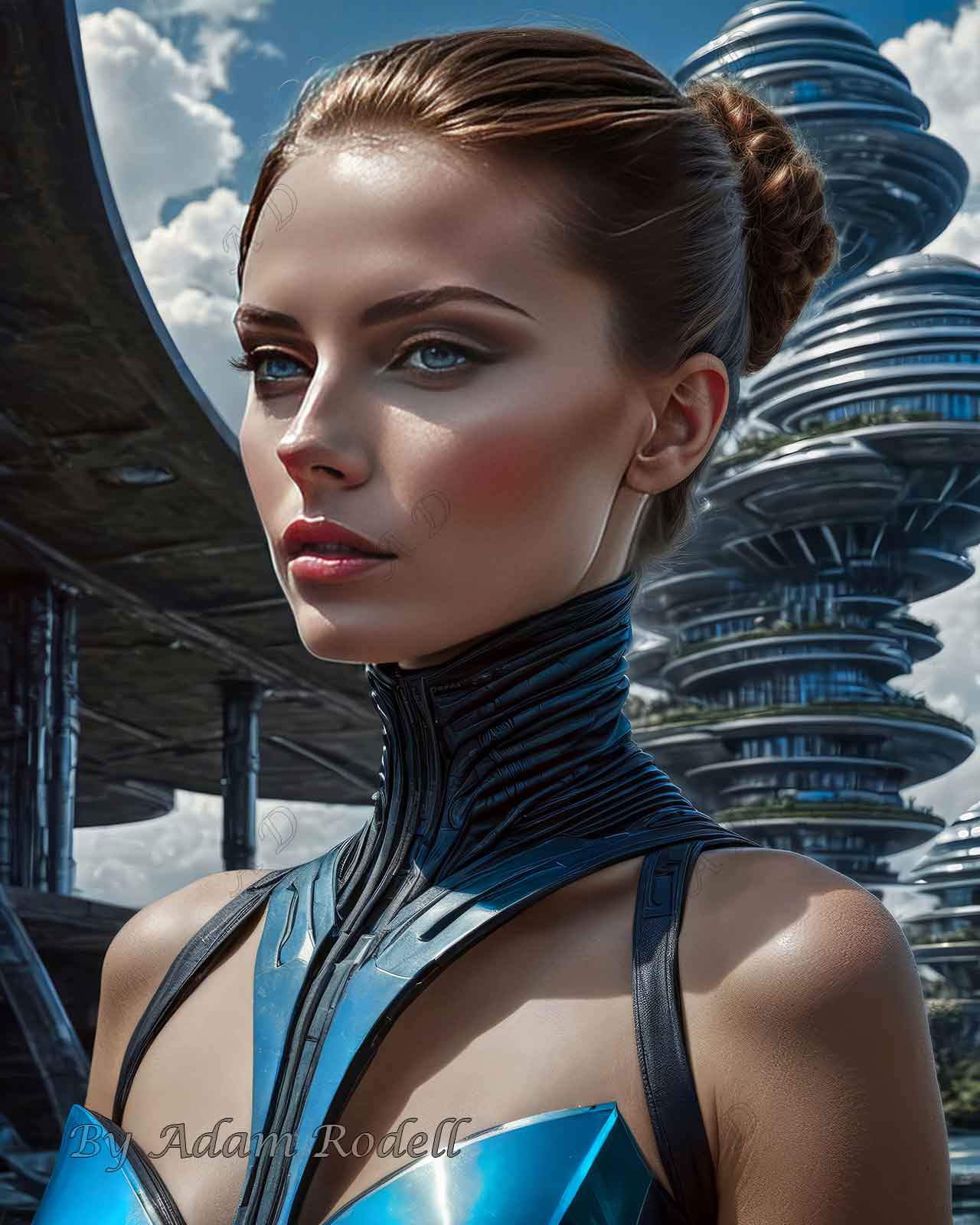 Sci-Fi PEOPLE and CREATURES. Art by Adam Rodell