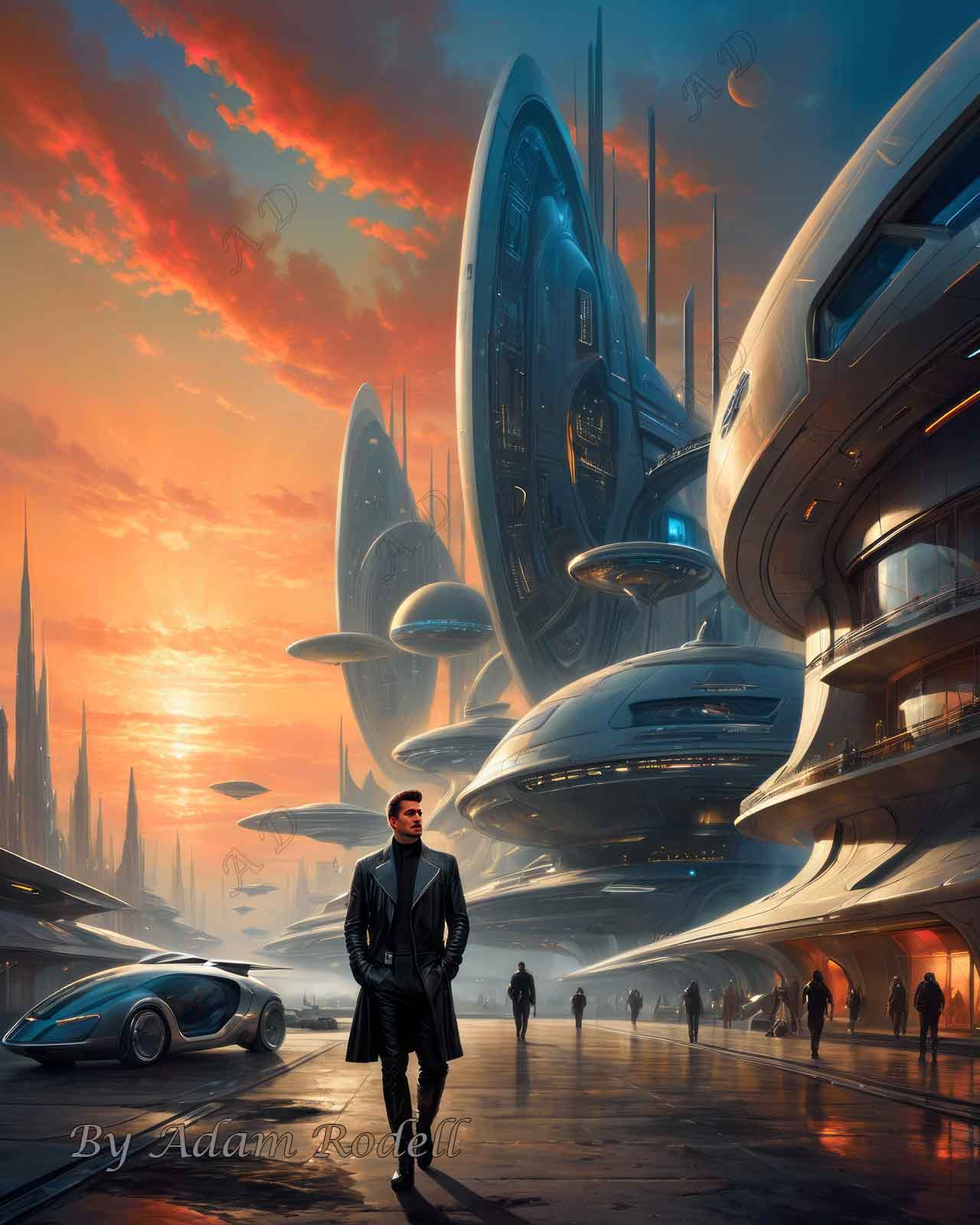 Sci-Fi PEOPLE and CREATURES. Art by Adam Rodell