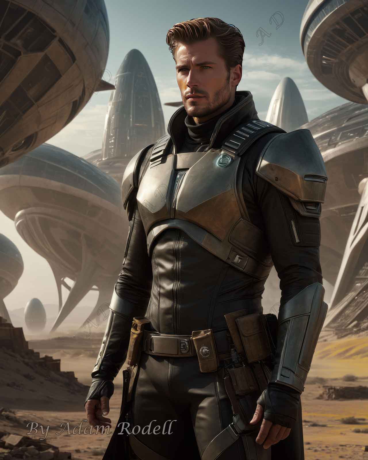 Sci-Fi PEOPLE and CREATURES. Art by Adam Rodell